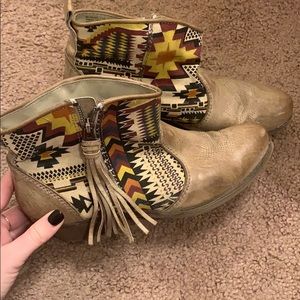 Aztec style booties